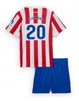 Atletico Madrid Giuliano Simeone #20 Hjemmedraktsett Barn 2025-26 Korte ermer (+ bukser)